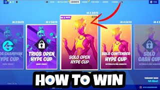 How To WIN The SOLO OPEN HYPE CUP GET TOP 1  1000 HYPE [upl. by Bette-Ann]