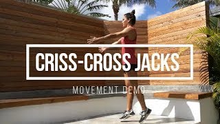 CrissCross Jumping Jacks  FIT Happy Hour Movement Demo [upl. by Ninette]