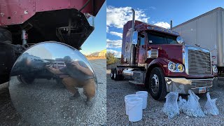 Ruby is polished and now ready to go ✨🌟✅ Loading up chains and getting ready for winter🚚🚛❌ [upl. by Hanikehs]