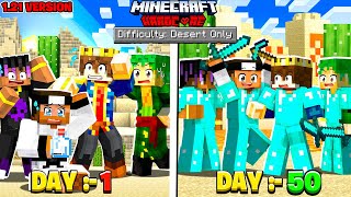 100 Days In DESERT Only World In Hardcore Minecraft 😰 121 [upl. by Yarezed483]