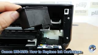 Canon Pixma MG4250 How to ChangeReplace Ink Cartridges [upl. by Desberg]