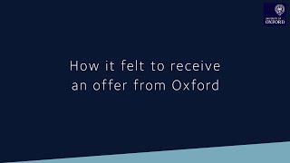 How it felt to receive an offer from Oxford [upl. by Eatnom445]