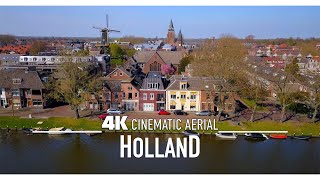 HOLLAND 🇳🇱 Drone Aerial 4K  Cinematic Aerial of the Netherlands Ultra HD Nederland [upl. by Plumbo]