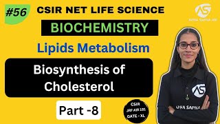 Biosynthesis of Cholesterol  Biochemistry  NET LIFESCIENCE [upl. by Estrin596]