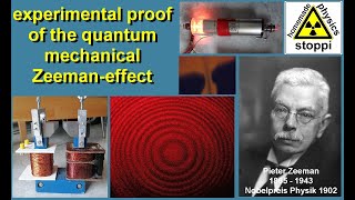 experimental proof of the quantum mechanical Zeemaneffect  Experimenteller Beweis Zeemaneffekt [upl. by Murdoch]