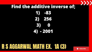 Find the additive inverse of [upl. by Rambow]