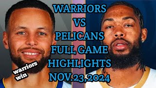 Pelicans pinaulanan ng long 3 point shoot ni Estephen curry [upl. by Ebby]