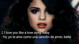 Selena Gómez Love You Like A Love Song Español amp English Lyrics [upl. by Ayahs]