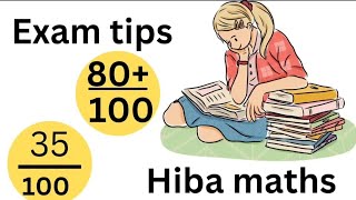 exam tips to score high marks hiba maths exam motivation exam math [upl. by Banquer947]