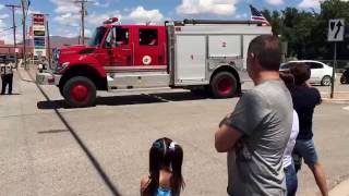 Procession for slain officer [upl. by Clie]