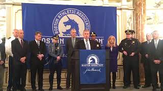 Boston Marathon 2018 Public safety officials discuss security plans ahead of marathon [upl. by Onfroi]