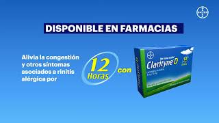 ¡Alíviate de los síntomas de la rinitis alérgica y congestión con Clarityne®D RD [upl. by Vanhook685]