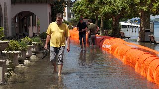 Hochwasser am Bodensee  Gefahrenstufe 5 erwartet  10 Juni 2024 [upl. by Anawot68]