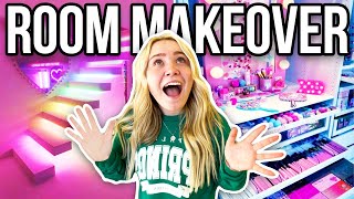 EXTREME ROOM MAKEOVER LiLees NEW ROOM TOUR aesthetic  boho  pinterest inspried [upl. by Akener]