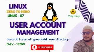 Day 1760 Master Linux User Management  USERADD USERMOD USERDEL  USERGROUP [upl. by Eemyaj]