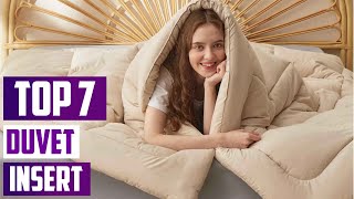 Top 7 Best Duvet Inserts for Maximum Comfort in 2024 [upl. by Otipaga773]