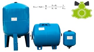 Как рассчитать объём гидроаккумулятора  Water hydraulic accumulator volume estimation [upl. by Babcock]