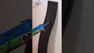 Mirror install without fixings diy 60seconddiy howto hack adhesive diyprojects mirror guide [upl. by Loise]