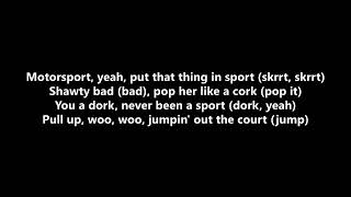 migos nicki minaj cardi b  motorsport lyrics [upl. by Schlicher]