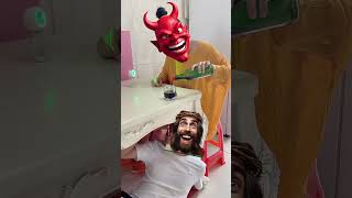 Jesus VS devil fun 😊  who will win jesus yeshua deus god christ jesuslovesyou [upl. by Yliab852]