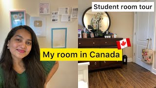 Room tour  Student room in Canada 🏠 [upl. by Burnight]