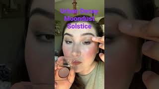 Urban Decay Moondust eyeshadow in Solstice over Natasha Denona Glam palette eyeshadow [upl. by Eiramanna]