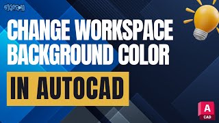 AutoCAD Tutorial How to Change Workspace Background Color Easily [upl. by Kone]