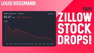 Zillow stock crashes 20 percent in one day [upl. by Nenney966]