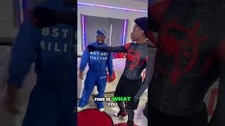 Kai Cenat Introduces NPC Miles Morales To Shameik Moore Kai Cenat [upl. by Lrae]