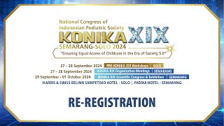 Alur ReRegistration KONIKA XIX 2024 [upl. by Encrata]