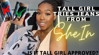 TALL GIRL HAUL TRYING JEANS FROM SHEIN BUT WILL THEY FIT THO SHEIN 2020 TRY ON HAUL [upl. by Brandes]