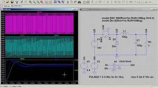 LE43z1 DCDC Wandler  Simulation TiefsetzstellerAbwärtswandler LTSpice [upl. by Anairb]