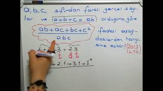 ÖZDEŞLİKLER VE ÇARPANLARA AYIRMA LYS 2013 [upl. by Nikal]