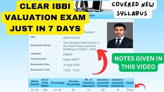 Complete Notes for IBBI Land amp Building Bank Valuation Exam  Clear IBBI Exam in 7 Days [upl. by Giusto]