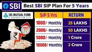 Best SBI SIP Plan For 5 Years [upl. by Oileduab]