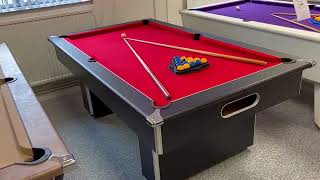 Gatley 7ft Black Slimline Pool Table [upl. by Sidonie235]