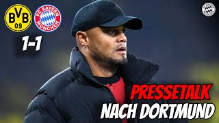 Pressetalk mit Kompany nach dem 11 gegen Dortmund  Bundesliga [upl. by Mcgannon]