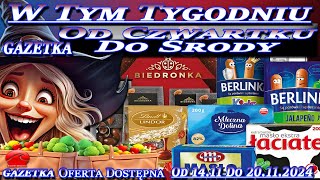 Biedronka  Nowa Gazetka Promocyjna Od 14112024  W Tym Tygodniu Twoje Okazje w Biedronce [upl. by Wilmer]