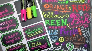 Crafty Croc Chalk Markers Demo and Review [upl. by Ojeillib]