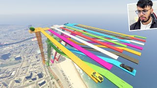 7 in 1 IMPOSSIBLE CAR Parkour  Face to Face  Mega Ramp Race in GTA 5 [upl. by Lawrence]