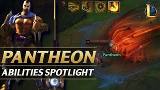 PANTHEON REWORK ABILITIES SPOTLIGHT  League of Legends [upl. by Nohpets]