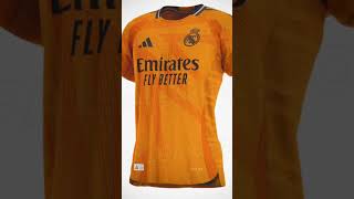 Real Madrid Away Shirt 2024 Orange realmadrid football adidas [upl. by Leboff]