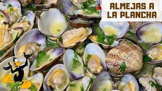 Almejas a la Plancha Cocinadas en Sartén 🐚 ¡ALMEJA FRESCA O CONGELADA [upl. by Charlot]