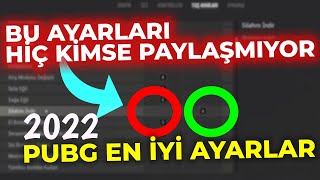 EN İYİ STEAM PUBG AYARLARI  PUBG AYARLARI 2022  axi gaming [upl. by Aynos176]