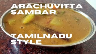 Arachuvitta sambar Tamilnadu style [upl. by Brigitta233]