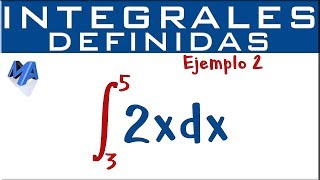 Integrales definidas  Ejemplo 2 [upl. by Tenneb]