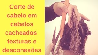 como cortar cabelo cacheado feminino passo a passo  Vídeo Curto [upl. by Dallis]