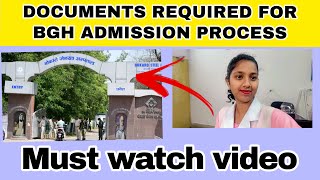 Documents required for bgh Admission process  BGH Admission process  must watch video [upl. by Dagley18]