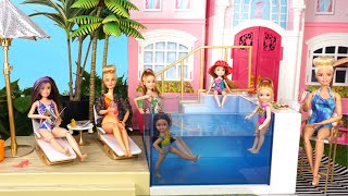 Barbie Dreamhouse Pool Party Adventure Story [upl. by Aidualk]