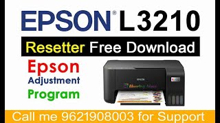 ▷100 WORKING EPSON l3210 resetter free downloadepson epsonl3210 epsonprinter [upl. by Melony]